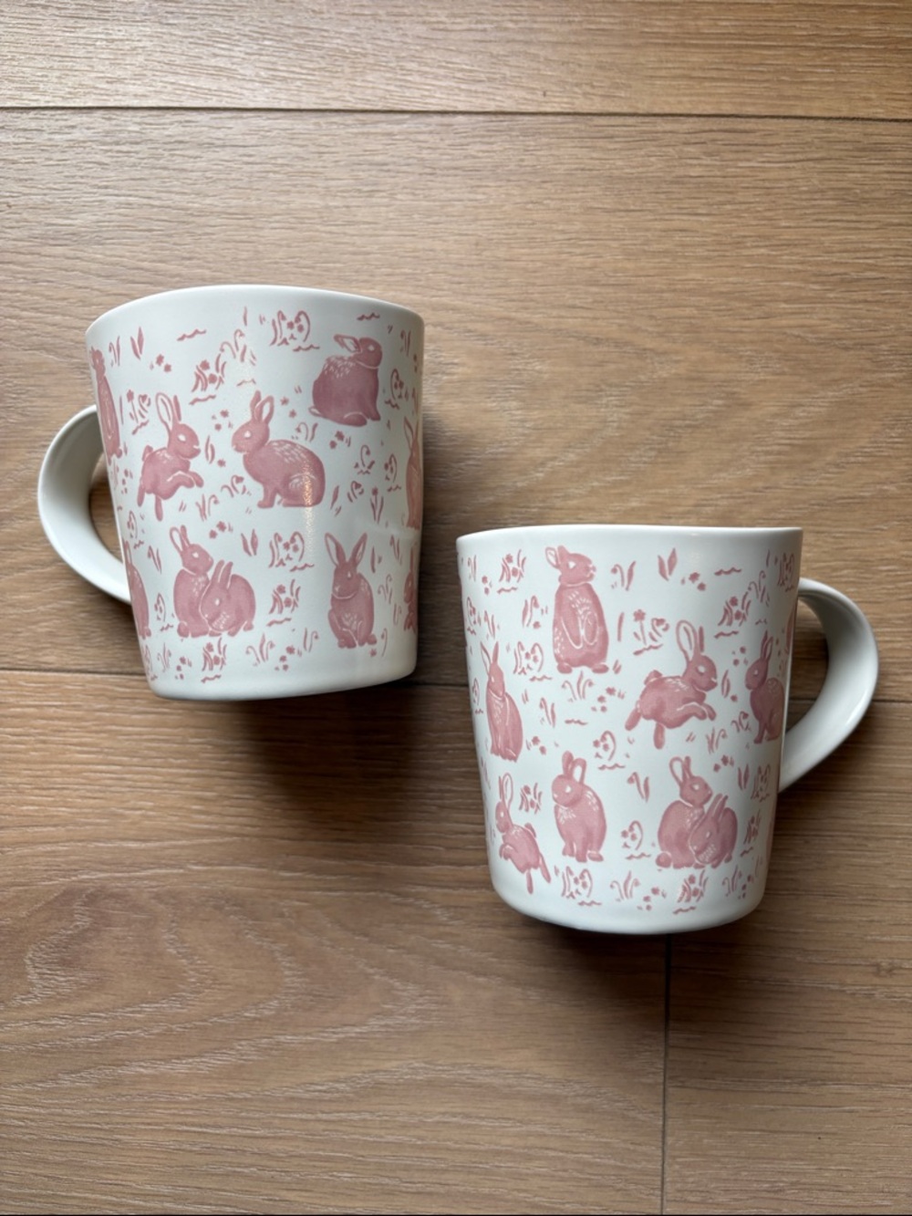 Threshold pink bunny mug-set of 2